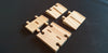 Showing male and female straight adaptors as well as male/female road end ramps.