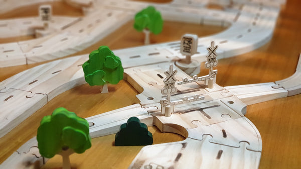 Timber road Railway crossing -Geared (Suburbia collection) Coming Oct/Nov 2025.