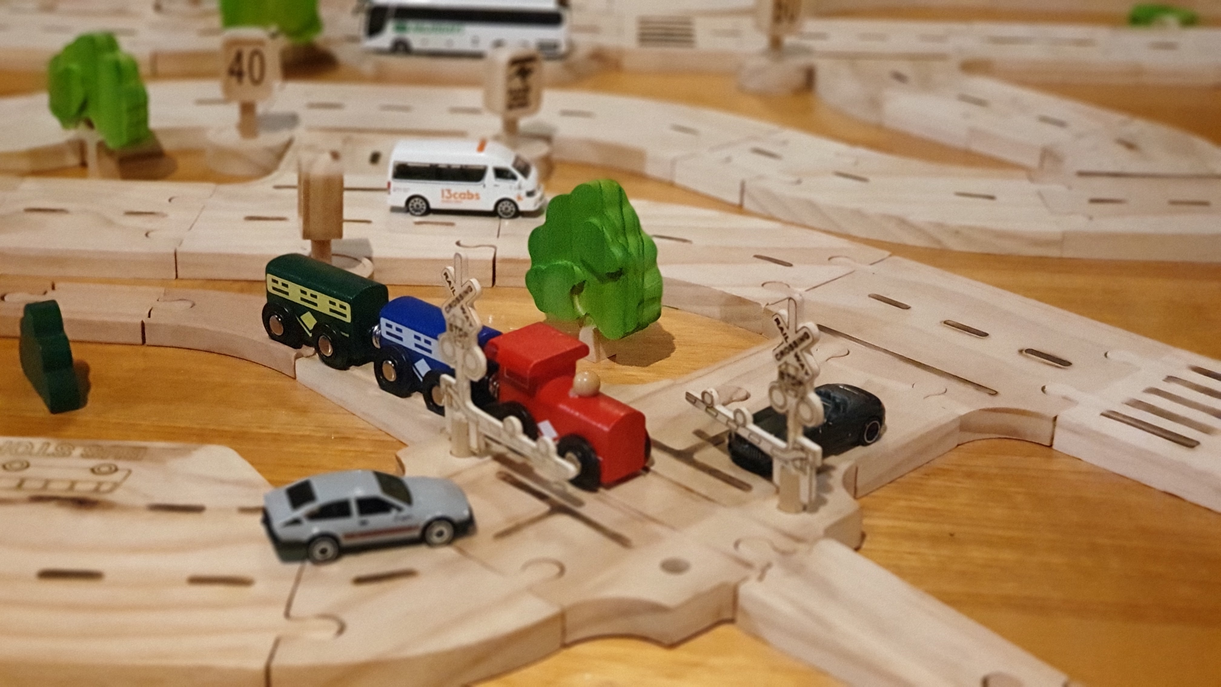 Timber road Railway crossing -Geared (Suburbia collection) Coming Oct/Nov 2025.