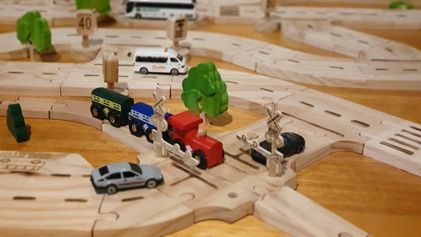 Timber road Railway crossing -Geared (Suburbia collection) Coming Oct/Nov 2025.