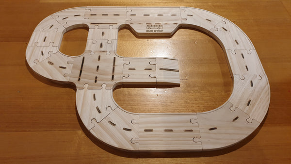 M2 Suburbia Timber Roads Starter Pack (Medium 2) 75cm x 56cm